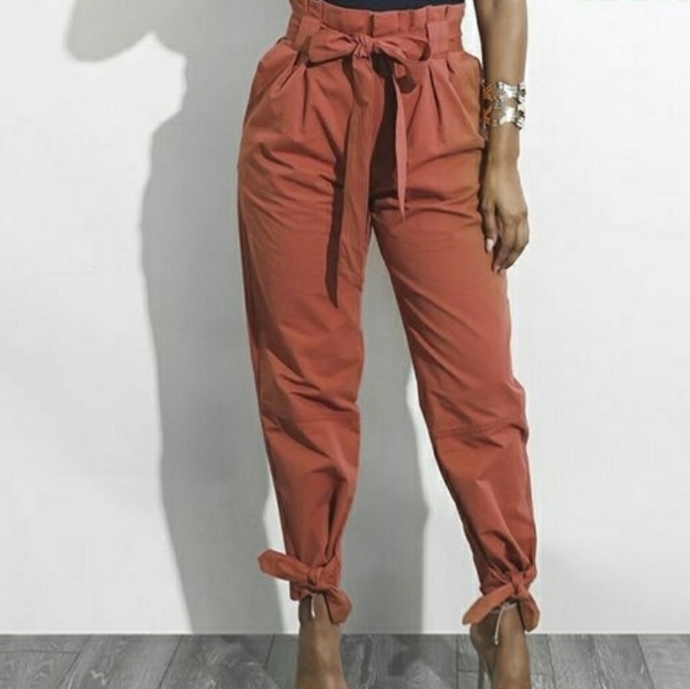 Burnt rust/orange colored pants